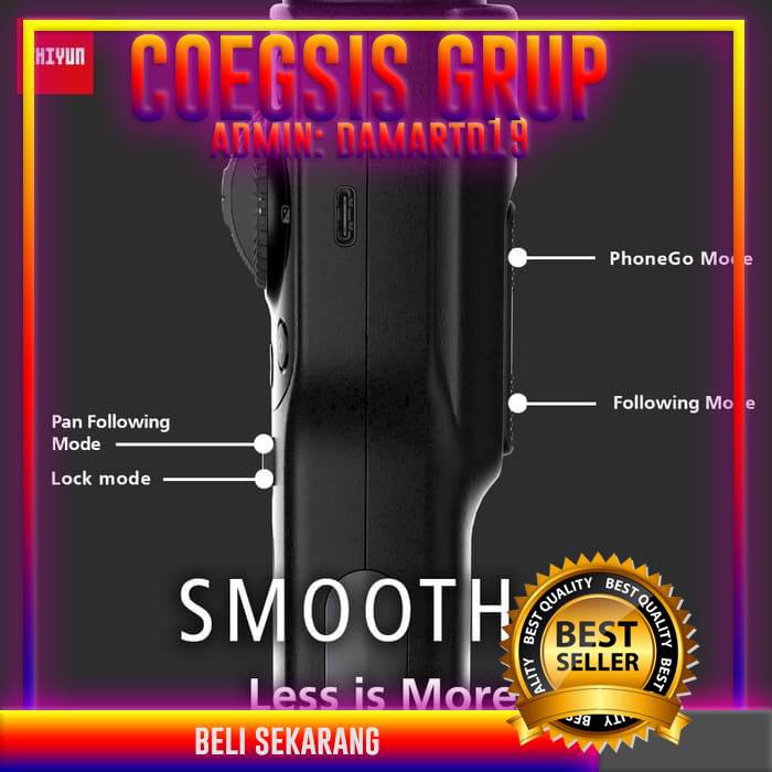 CAM ZHIYUN TECH BEST SMOOTH Q SMARTPHONE GIMBAL GS