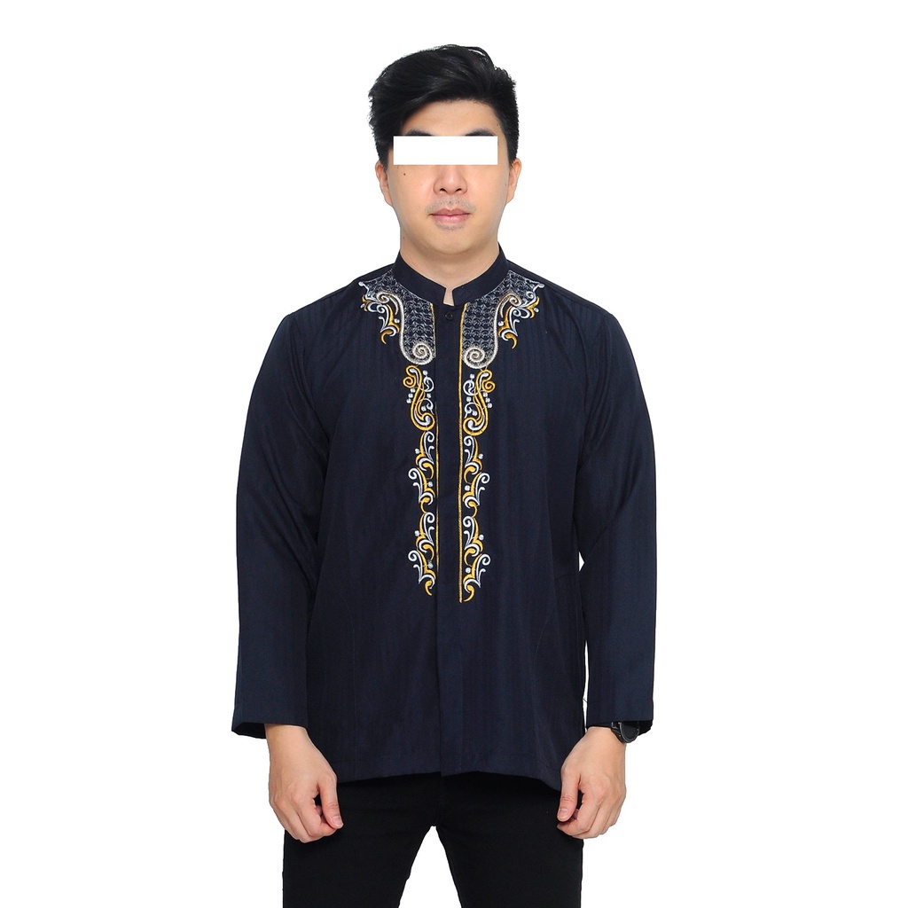 Baju Koko Pria Bordir Baju Koko Pria Dewasa Pakaian Muslim Pria Atasan Pria