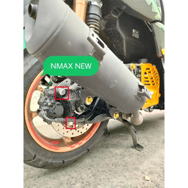 NACOM DV BAUT BREKET KE CALIPER BELAKANG NMAX BARU.,XMAX