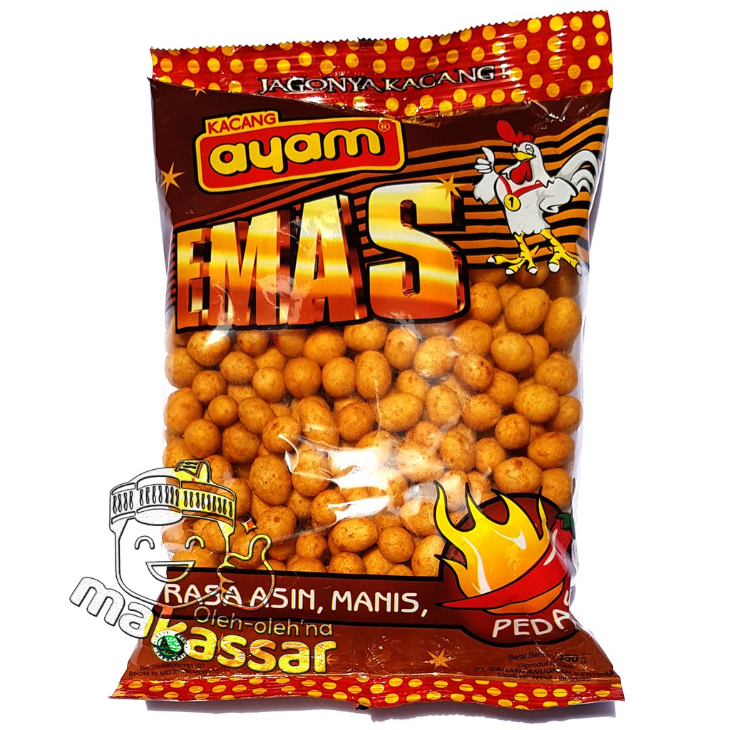 

Kacang Ayam Emas 450 gram (Oleh-Oleh asli khas Makassar)