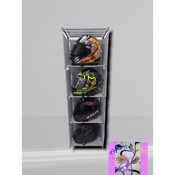 RAK HELM Rak susun LEMARI HELM RAK SERBAGUNA RAK BUKU RAK PAJANGAN rak susun rak mianan