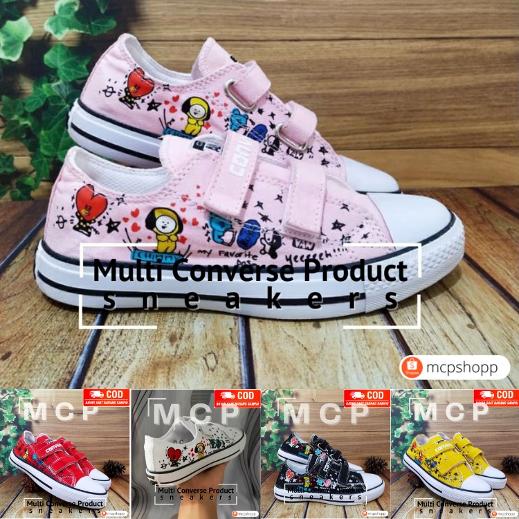 Hanya Kardus Box Converse BT21 ALL SIZE ( Untuk membeli sepatu kunjungi toko ) Sepatu BTS Sepatu ana
