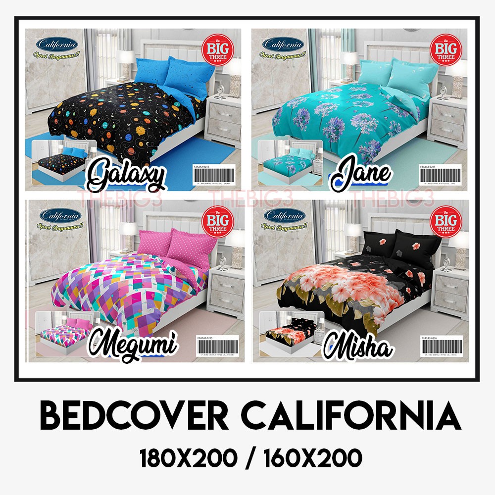 CALIFORNIA Comforter 180x200 cm Motif Abelia Bianca Balena Chiara Ranti Rossy Origami Meow Ranti - COMFORTER 180 TBT