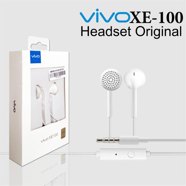 Headset Handsfree Vivo XE-100 Original Earphone Headset ORIGINAL
