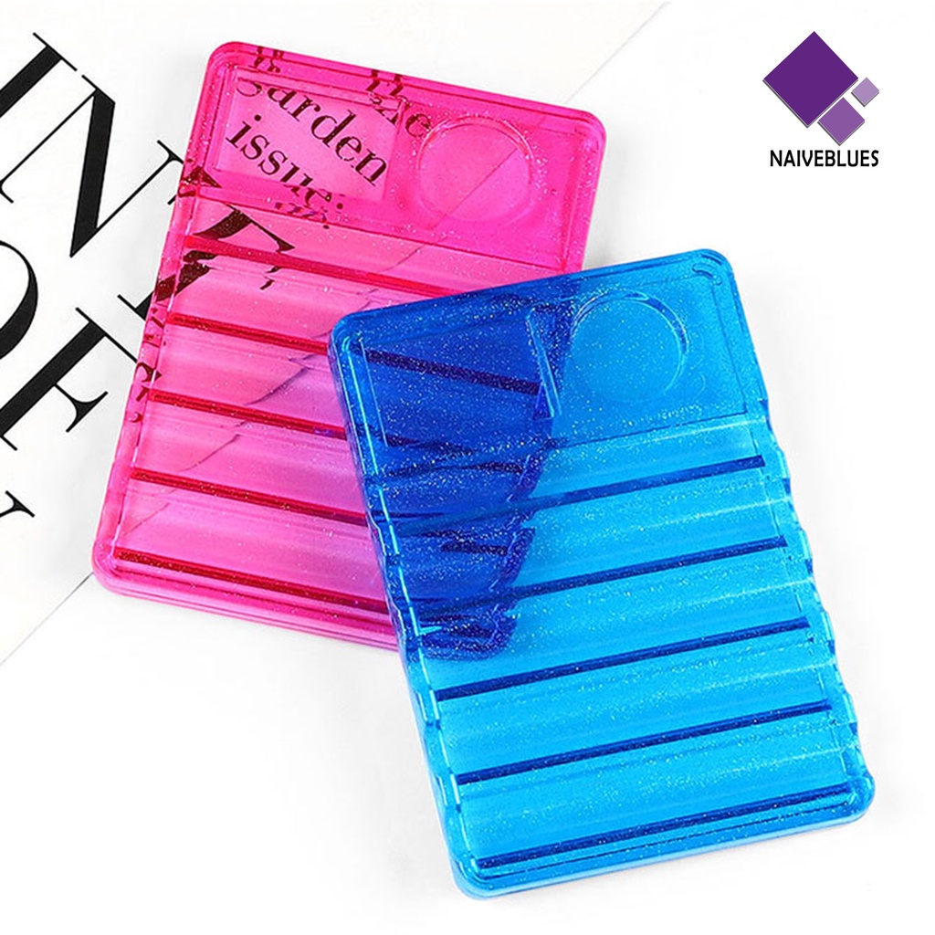 Naiveblue &gt; Holder Kuas Nail Art / Manicure DIY 7 Slot Untuk Wanita