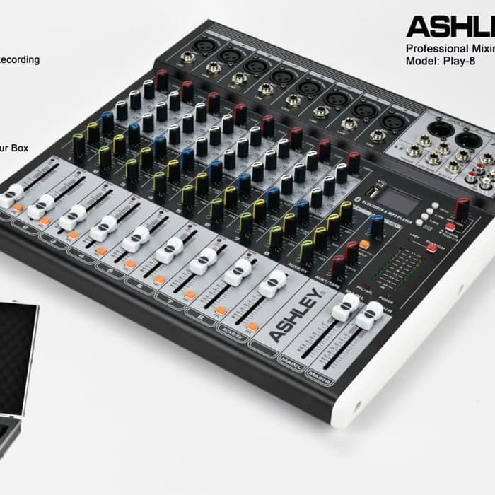 Mixer Ashley PLAY 8 8channel FREE KOPER USB BLUTOOTH