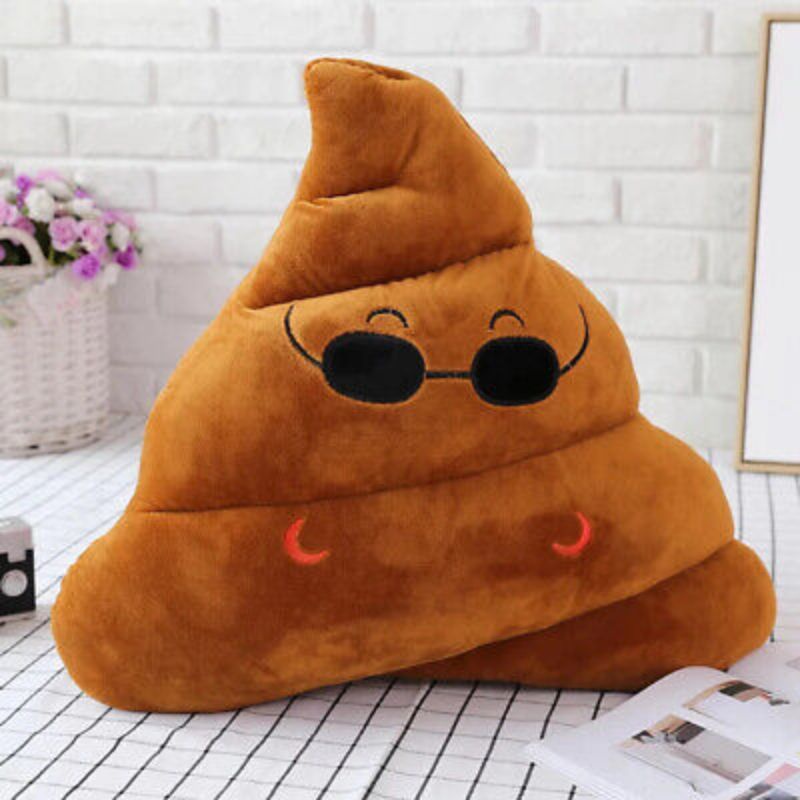 Boneka Bantal Emoticon Pup EE Bantal Sofa Lucu Imut Bahan Halus Lembut Dan Empuk