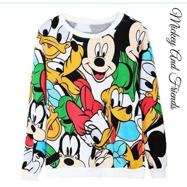 mickey mouse crop top sweater