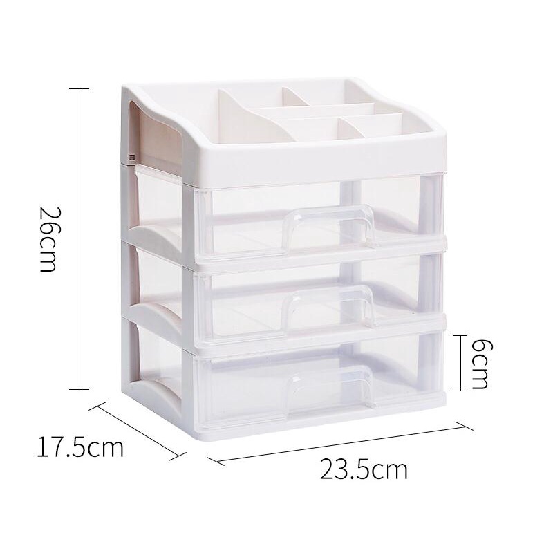 Makeup Storage Stationery Organiser Multi Drawer Shelf