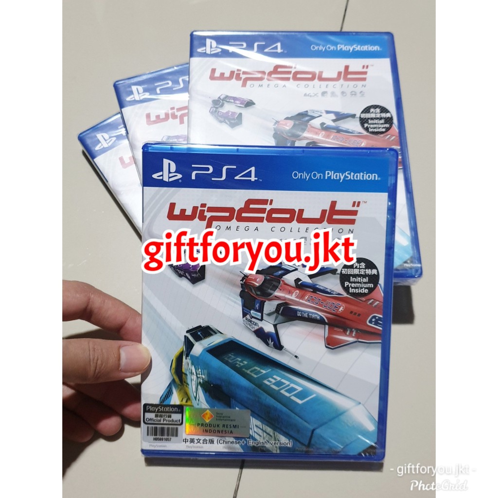 PS4 Video Game Wipeout Omega Collection Playstation DVD Original Sony Mainan CD Balapan Race Pesawat