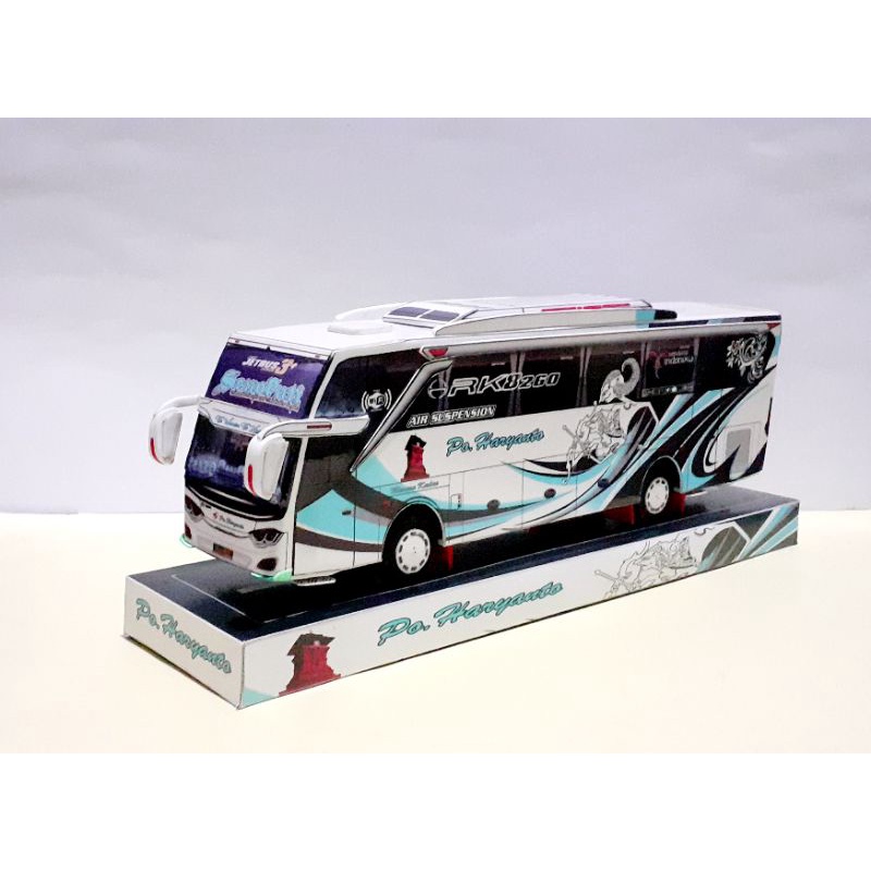 Miniatur Papercraft Bus HARYANTO "SENOPATI"