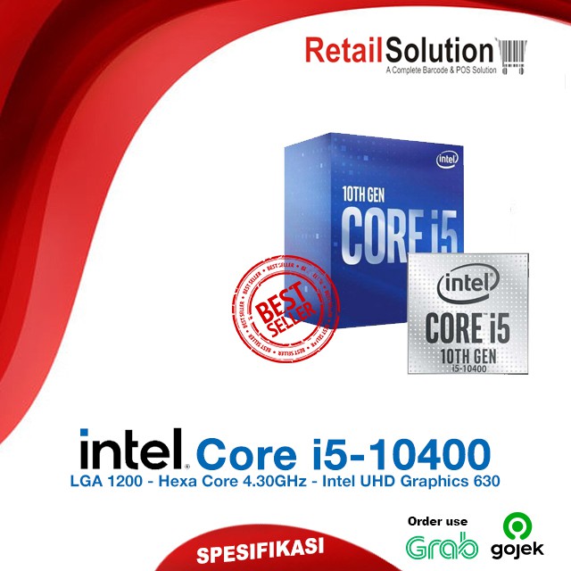 Processor CPU Intel LGA 1200 - Intel Core i5-10400 / i5 10400 Garansi