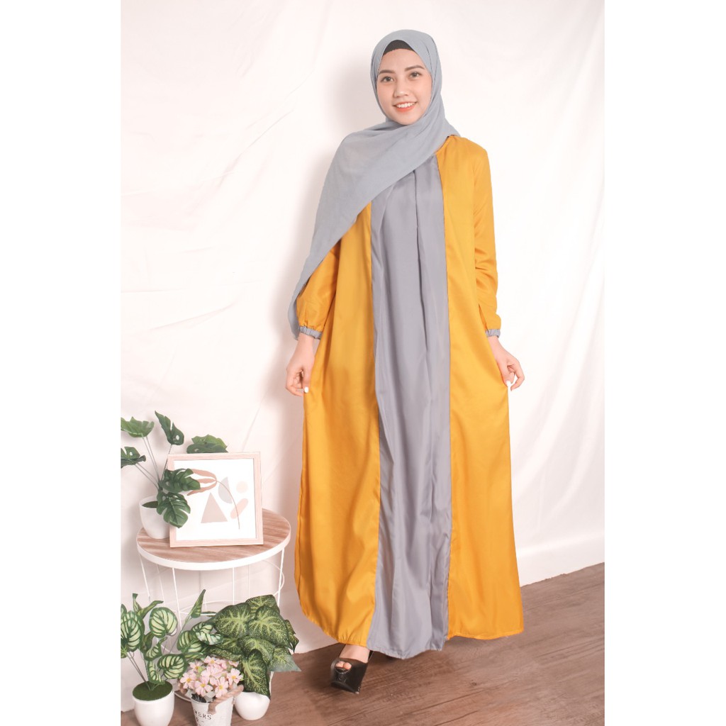 [12.12] Rx Fashion ALIYAH / ZOE LONG DRESS // Gamis Muslim Bahan Wolfis / MAXI