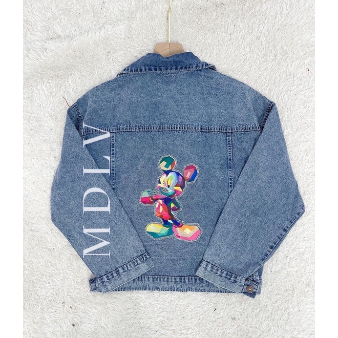 Jaket Jeans Mickey The Fears Jeans Premium Jaket Jeans Import Good Quality Women Jeans Jaket Fashion Import