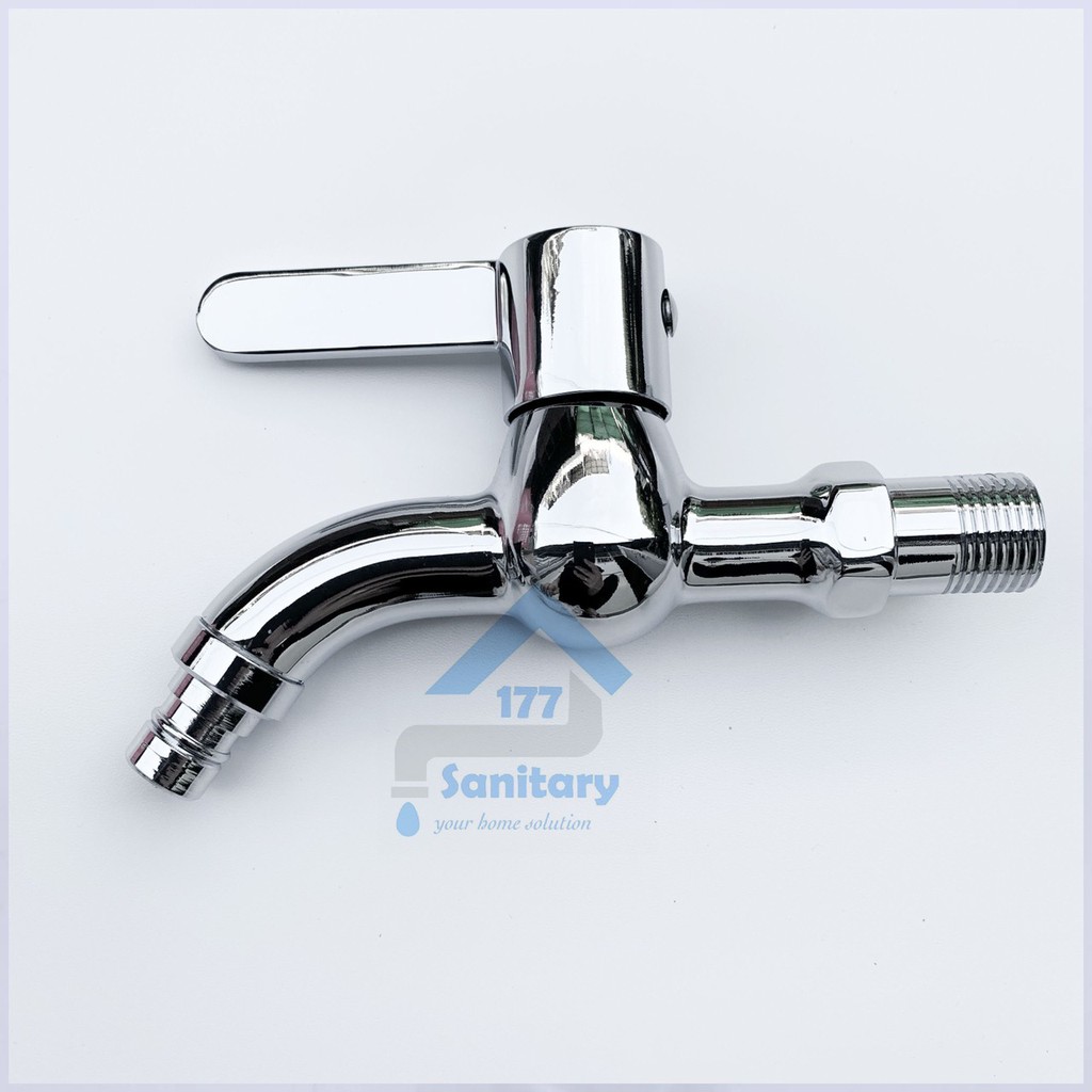 Kran TAMAN minimalis KUNINGAN tebal 367- keran air utk mesin cuci kran dinding brass faucet /H17