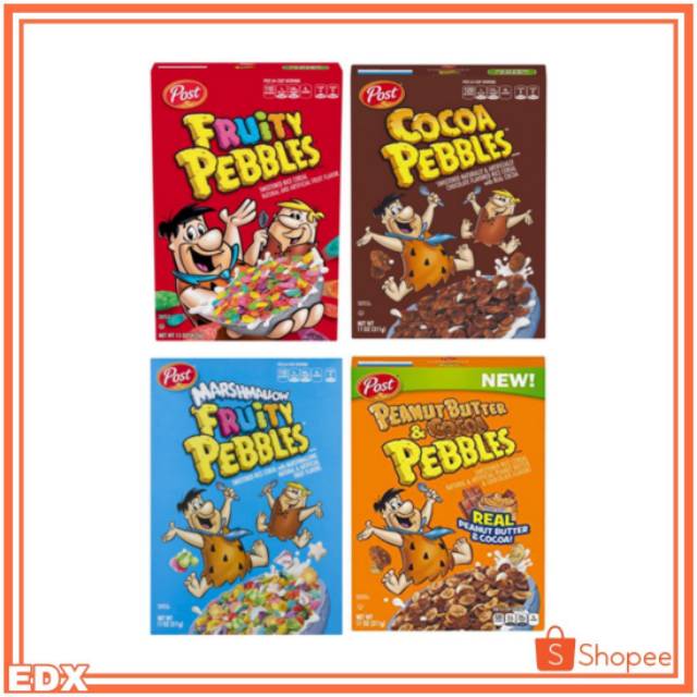 

Post Cereal Pebbles Fruity Cocoa Marshmallow Peanut & Butter 311g