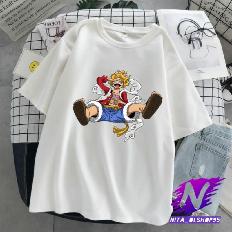 kaos one piece Luffy baju kaos Luffy gear5