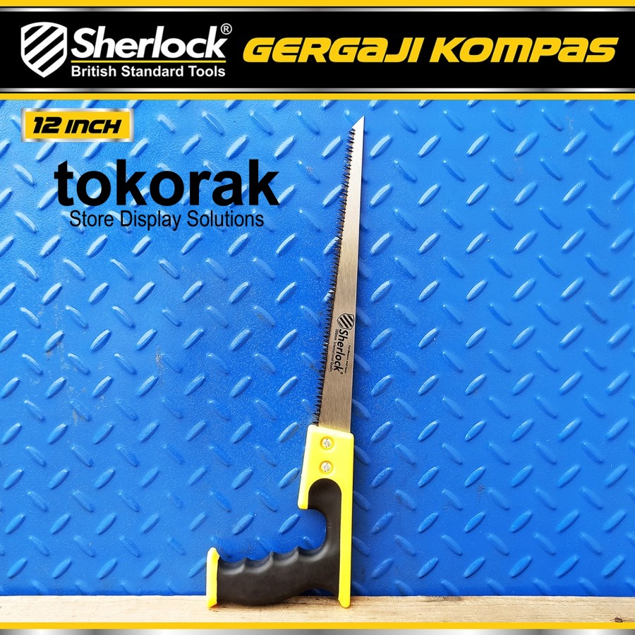 GERGAJI KAYU 12 INCH SHERLOCK GERGAJI KOMPAS COMPASS GERGAJI SERBAGUNA