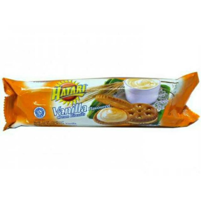 

TERMURAH Hatari Vanilla Cream Biscuit Roll 60 gr - Biskuit Hatari Vanilla