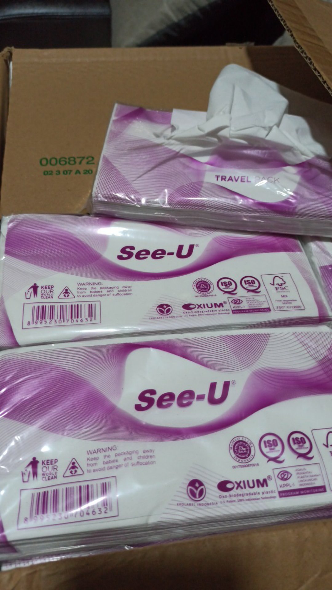 Dus Tisu Tissue See U Travelpack Facial 50 Sheets 2ply Travelpack Promo !!! ( 1 Dus =40pc )