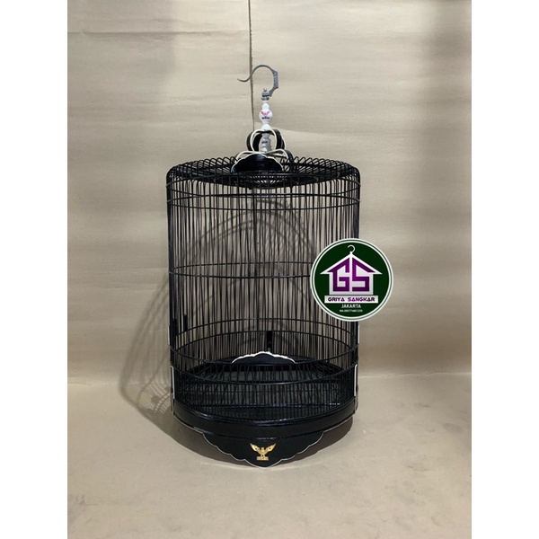 SANGKAR KANDANG MURAI RADJA LIS AKRILIK HITAM NO 1