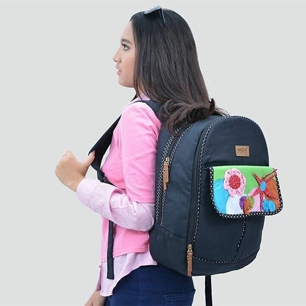 Tas Ransel Kanvas Maika etnik RAYI untuk Wanita