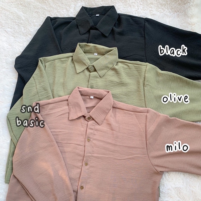 ONESET KEMEJA CRINKLE + ROK POLKADOT FLOWY POLKA SKIRT-4