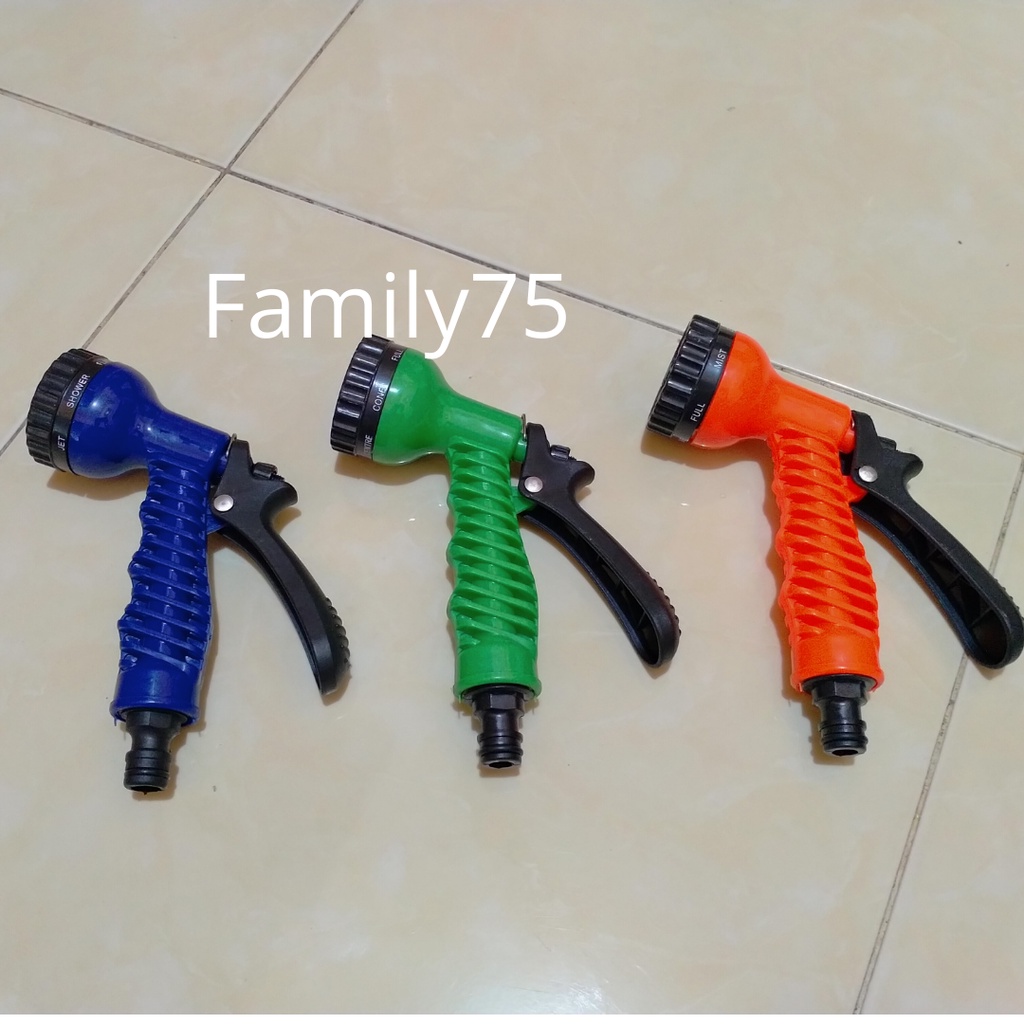 Semprotan Air Taman Kepala Semprot 7 posisi Kepala Sprayer  Nozzle Gun 7 mode