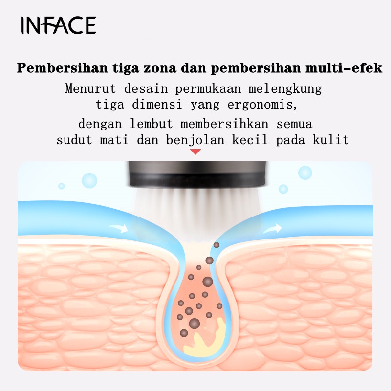 inFace Sonic Facial Device II Cleaner Backhead Remover Beauty Machine Cleaning Shrink Pore Electric Deep Pore Cleaning Care Beauty