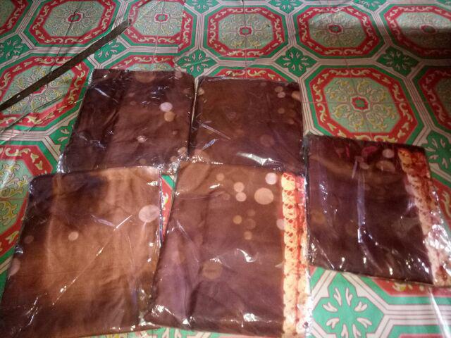 Gorden Tirai Homemade Murah Coklat Brown
