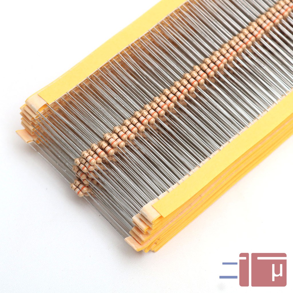 x10 Resistor 390R 390 Ohm 1/4W Karbon 5% Taiwan Kaki Tembaga