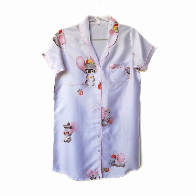 Pink Ratta Sleepshirt Daster Wanita Bamboo