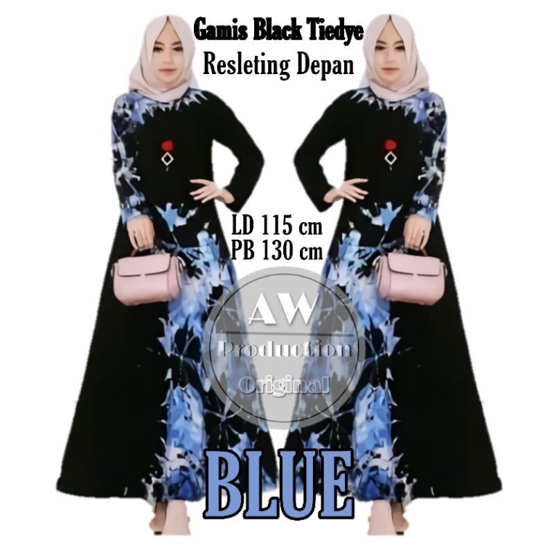 DASTER KAOS PEKALONGAN MOTIF ABSTRAK BLACK JUMBO LENGAN PANJANG