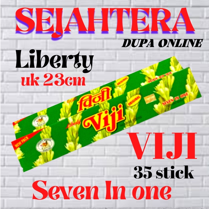 Dupa Hio india Liberty Viji 7 in 1 “35Stick” Kotak