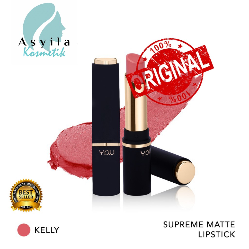 Kosmetik YOU Makeups Basic Collection Supreme Matte Lipstick / Lipstik Y.O.U / Lipstik Matte YOU