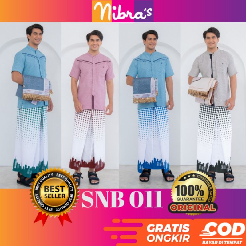 SARUNG NIBRAS TERBARU 2022 / SARUNG SHOLAT PRIA DEWASA SNB 011 NIBRAS / SARUNG TENUN / SARUNG MOTIF 