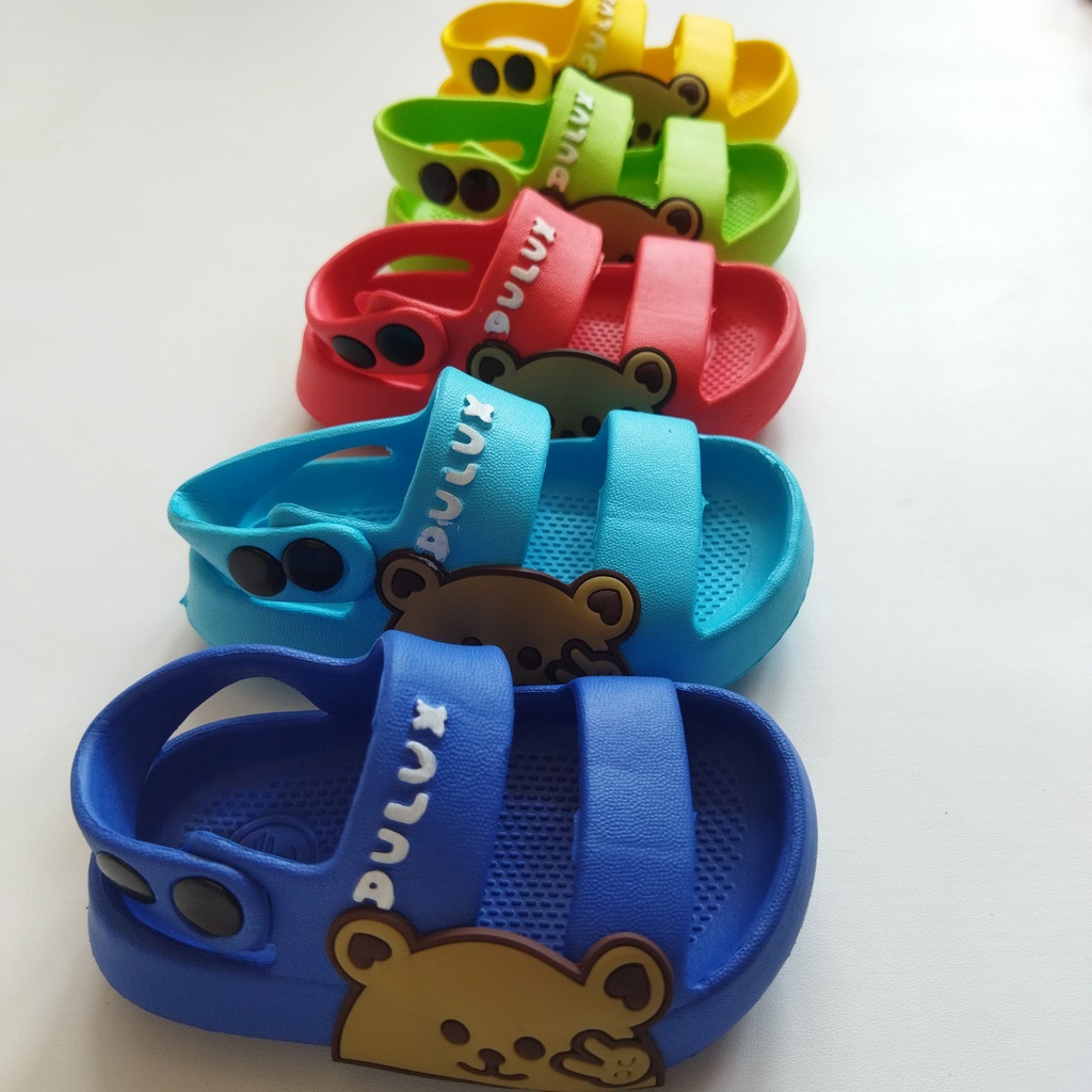 Sandal Anak Bayi Perempuan Laki Laki Karakter Beruang Lucu Size 20-25