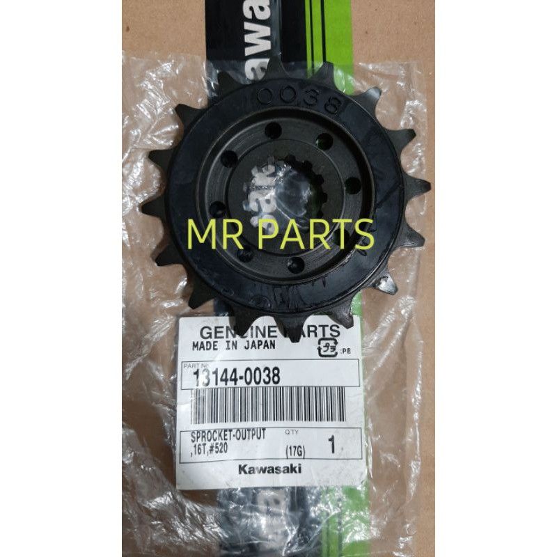 gear depan gir depan mata 16 kawasaki zx6 zx6r zx636 original