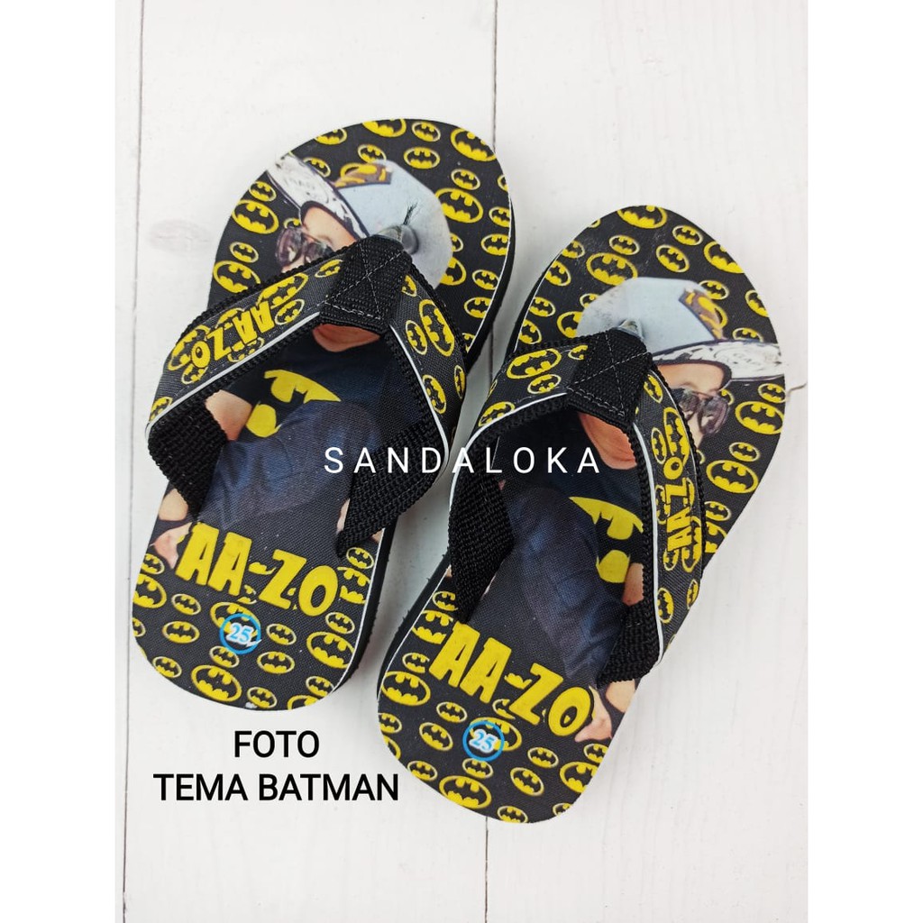 Sandal Print Custom Foto Sendiri Gratis Pakai Nama