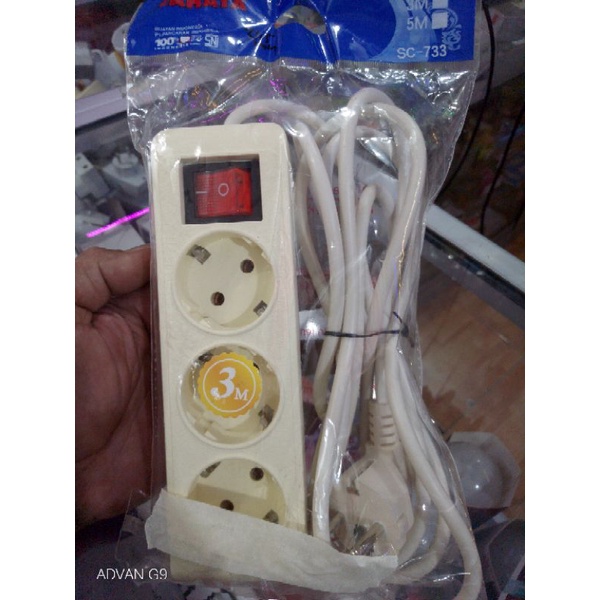 COK SAMBUNG LISTRIK BAHAN KUNINGAN 3M
