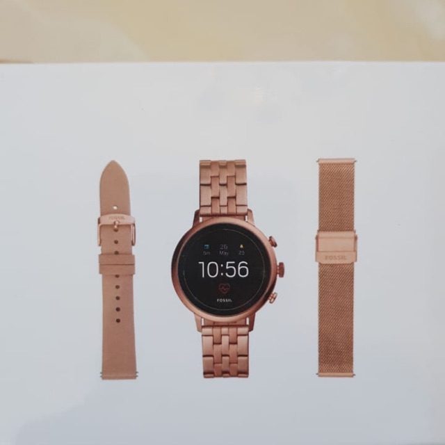 Ready Fossil gen 4 set 3 strap rose gold