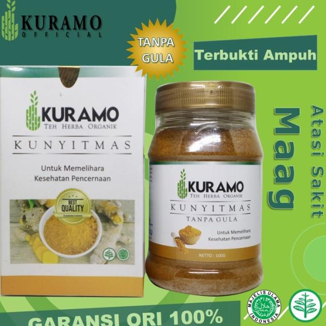 

PROMO KURAMO Kunyit mas tanpa gula obat maag herbal gerd asam lambung 200 gr Murah