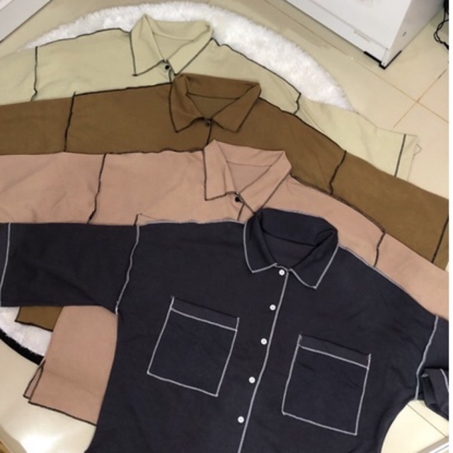 Zara One Set Rib Knit (model baju jahit terbalik)