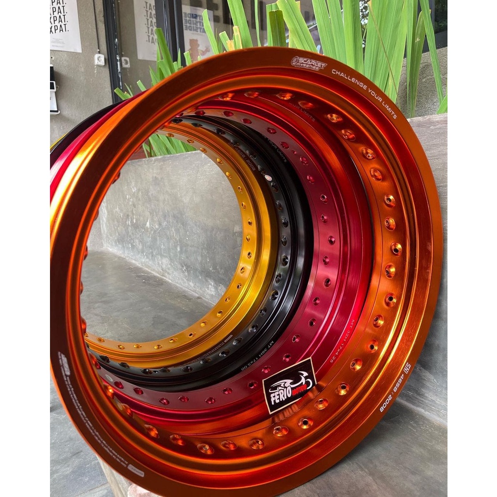 Velg SCARLET 250 300 350 425 Velg Supermoto Scarlet 32 Hole 36 Hole Ring 17 Original