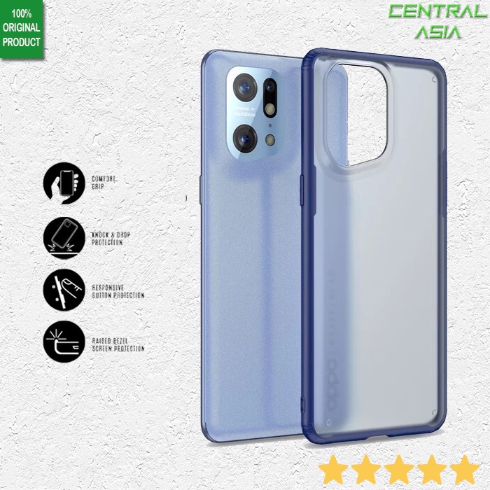 [Premium] Shockproof Matte Case Oppo Find X5 Pro 5G