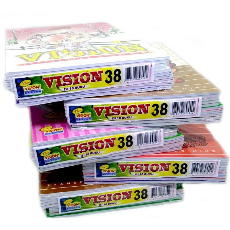 

(1 PAK/10 PCS) BUKU VISION 38