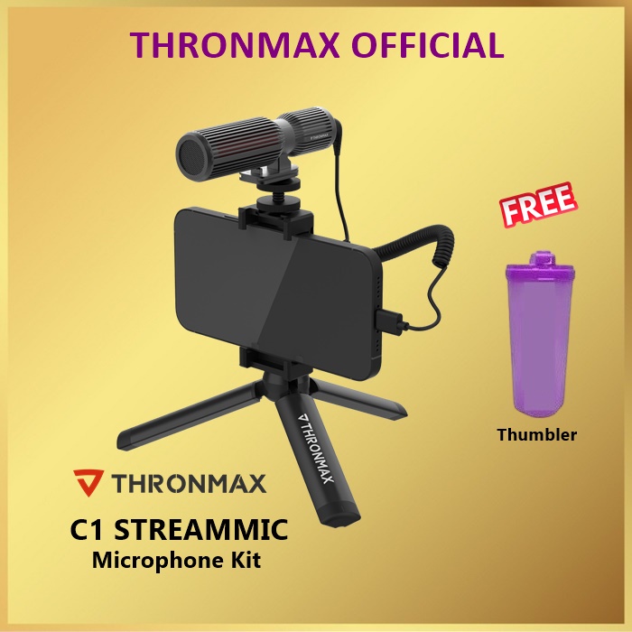 Thronmax C1 StreamMic Vlogging Microphone Kit With Tripod