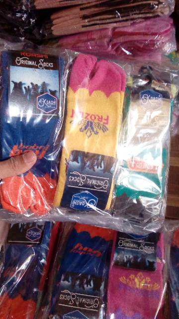 Kaos kaki muslim anak karakter gress  (6 pasang)