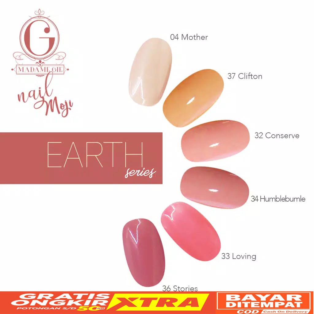 ✔️ TERMURAH ❤ MADAME GIE Nail Moji kutek | Nail care kutex Nail Moji cat kuku Madam Gie