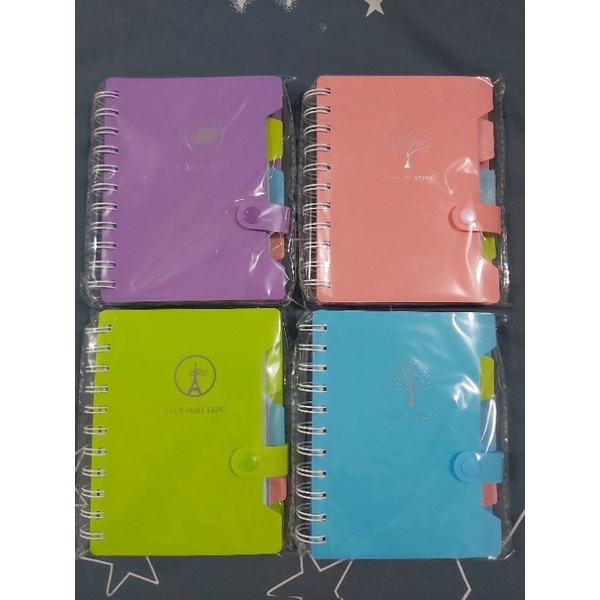 

diary/note book spiral kancing warna A6